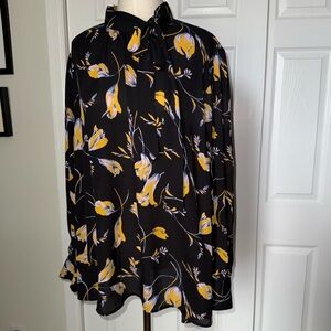 Modcloth Marvel the Masses Tie-Neck Blouse - 3X